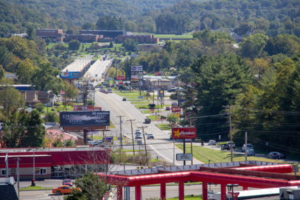 Overhead picture of Fairlawn, Virginia taken from the north