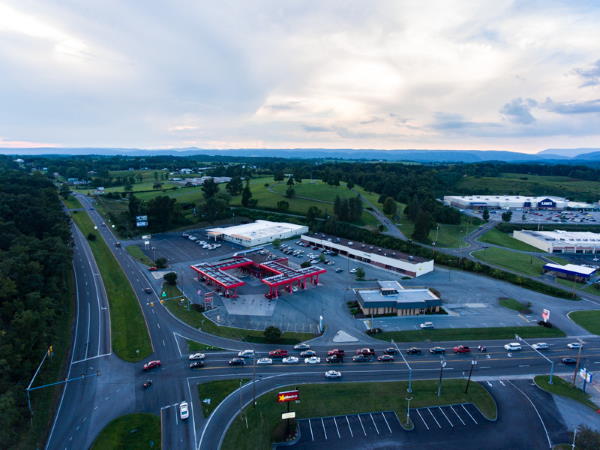 Overhead picture of Fairlawn, Virginia taken from the south